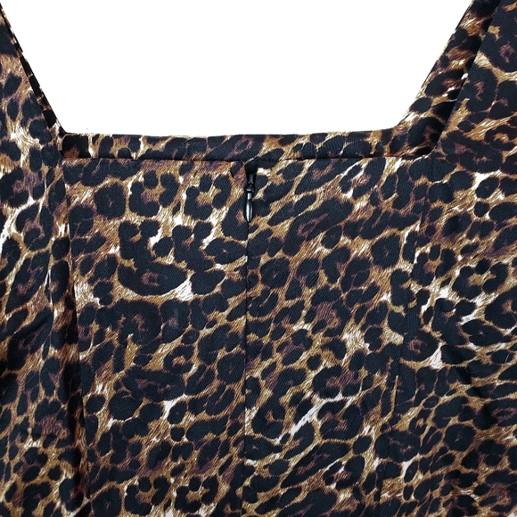 NWT Forever 21 Leopard Print Mini Dress Medium - Picture 5 of 6